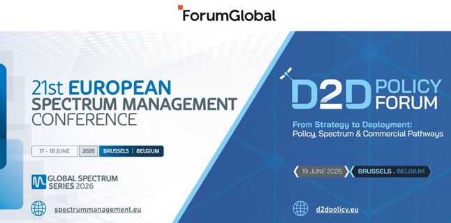 Join us in Brussels this summer for the 2026 European Spectrum Management Conference and European D2D Policy Forum